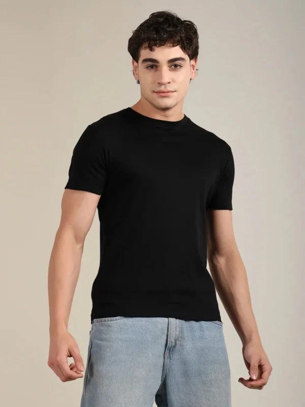 CLASSIC CREW BLACK 100% SUPIMA COTTON