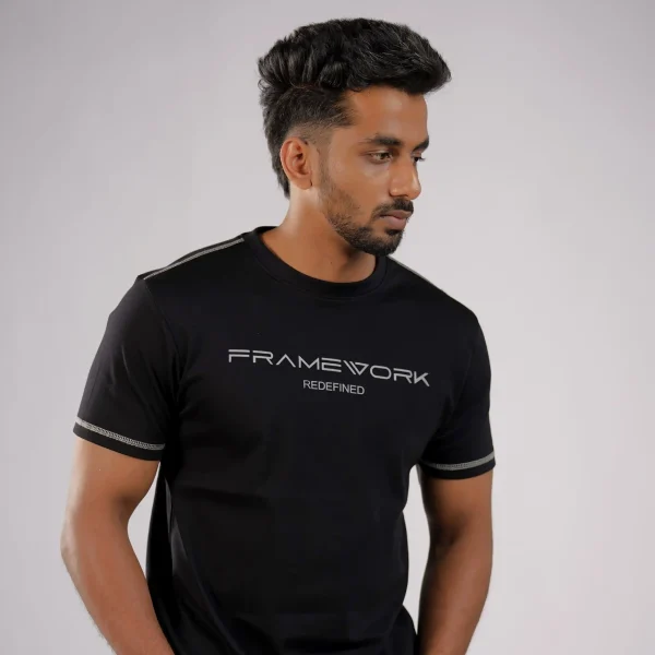 FRAMEWORK CREW BLACK 100% SUPIMA COTTON