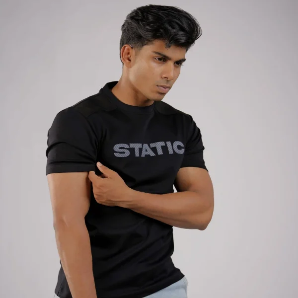 STATIC CREW BLACK 100% SUPIMA COTTON
